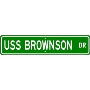  USS BROWNSON DD 868 Street Sign   Navy Ship Gift Sailor 