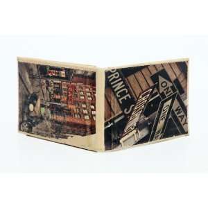  New York Signs and Soho Combo Bi Fold 100% Leather Wallet 