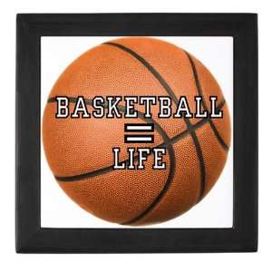  Keepsake Box Black Basketball Equals Life 