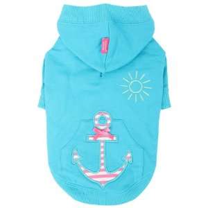  Pinkaholic New York Sunny Day Hooded Shirt for Dogs, Aqua 