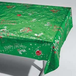  Green/Red Print Metallic Tablecover Toys & Games