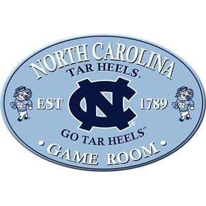 North Carolina UNC Tar Heels Oval Game Room Wall Sign/Plaque:  