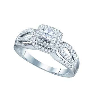  0.50cttw Diamond BELLAGIO Invisible Set Bridal Ring 
