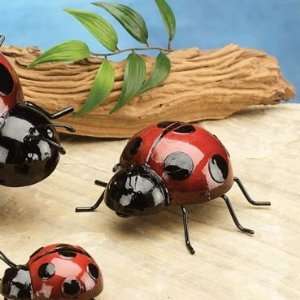   Medium Metal Ladybug Form Green Tree Art Collection: Home & Kitchen