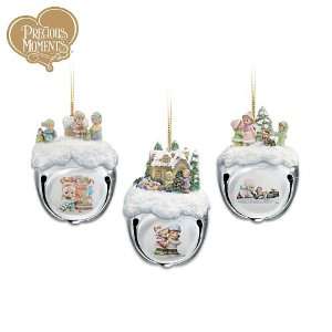 Precious Moments Christmas Sleigh Bells Ornaments: Set Of Three by The 