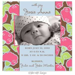 Take Note Designs Digital Photo Birth Announcements   Josie Anne 