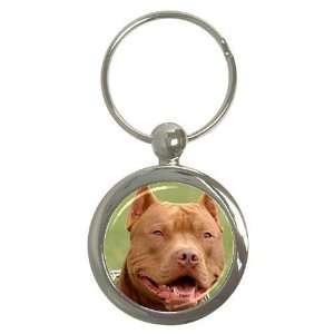  American Pit Bull Terrier Round Key Chain AA0014 