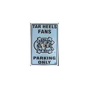  North Carolina Tar Heels Metal Parking Sign: Sports 