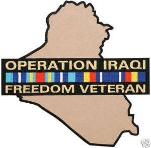 OPERATION IRAQI FREEDOM VETERAN OIF JACKET PATCH  