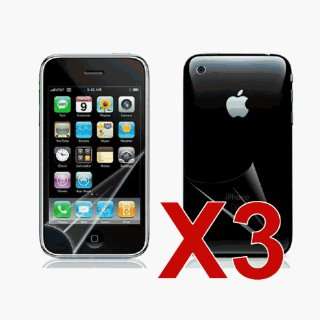   LCD Front & Back Screen Protector for Apple iPhone 3G Electronics