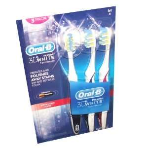  Oral B 3d Pulsar White Toothbrushes (Pack of 3) Health 