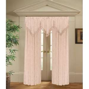   Decor All Curtain Sets Tulip Pink Drapery Panel w/ Tassels / Sheers