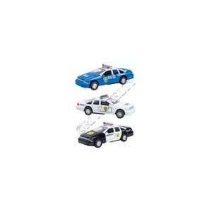  Die Cast Police Car Colors May Vary: Toys & Games