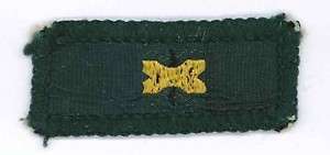 1960 70s UK Scout Leader 1 Bead Woodbadge Cloth Badge  