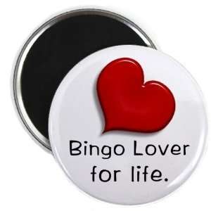  Creative Clam Bingo Lover For Life 2.25 Inch Fridge Magnet 