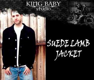 King Baby Studios Leather Jacket CARBON CANYON SUEDE  