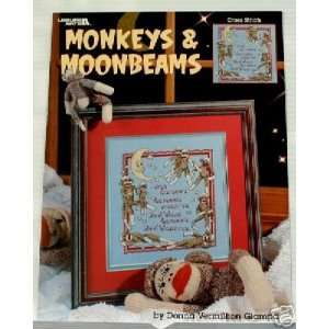  Monkeys & Moonbeams Cross Stitch Patterns Arts, Crafts 