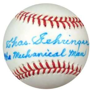 Autographed Charlie Gehringer Baseball   AL The Mechanical Man PSA DNA 