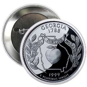   Quarter Mint Image 2.25 inch Pinback Button Badge 