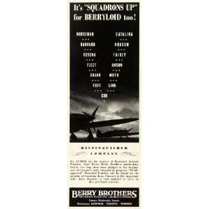   Paints Berryloid Aircraft Plane   Original Print Ad