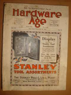 1922 HARDWARE AGE MAGAZINE NOV 30  
