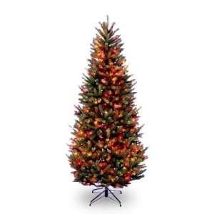   Fraser Slim Fir Hinged Tree with 500 Multi Lights: Home & Kitchen