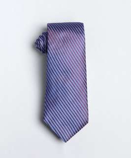 Gitman Bros. blue and red thin stripe silk tie