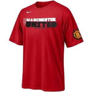   Nike Manchester United Red Core Soccer Poly T shirt