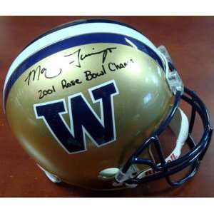 Marques Tuiasosopo Autographed Huskies Full Size Helmet 2001 Rose Bowl 