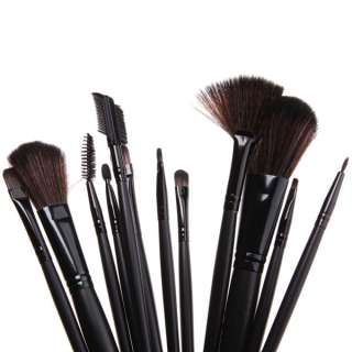 New 12pcs Professional Cosmetic Makeup Brush Set Kit With Fashion 