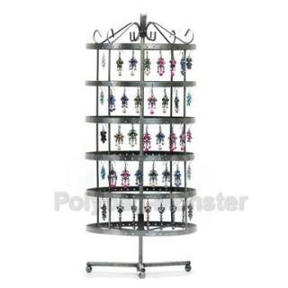 Xlarge Vintage Silvery 288 Earrings Holder Stand Round  