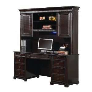   Pedestal Credenza with Hutch by Coaster Furniture