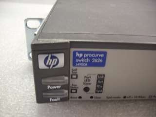 HP PROCURVE SWITCH J4900B 2626 24 PORT 10/100 GIGABIT ETHERNET NETWORK 