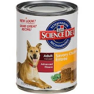 Hills Science Diet Adult Savory Chicken Entrée Canned Dog Food, Case 