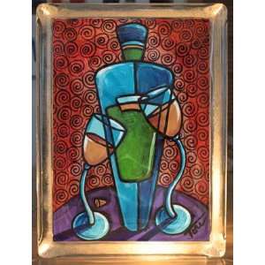  Wine Modern Art Decorative Glass Block Light: Home 