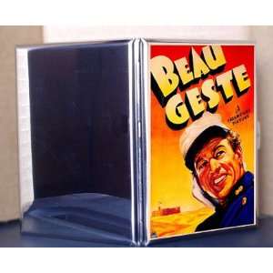  Beau Geste Vintage Gary Cooper Movie Metal Cigarette Case 