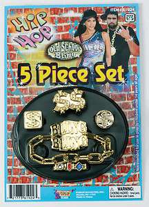 Hip Hop Big Daddy Bling Costume Jewelry Set *New*  