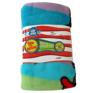  Dr. Seuss Cat in the Hat Luxury Plush Throw Blanket 