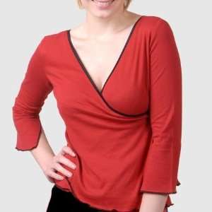  Rayon from Organic Bamboo Jersey Wrap Top 