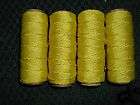 18 yellow braided masons line 100 roll four rolls one