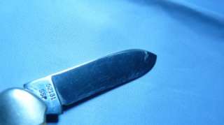   CASE XX 1977 Canoe Knife 52131   Stag Handle Blue Scroll NICE 3 Dot