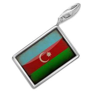  FotoCharms Azerbaijan Flag   Charm with Lobster Clasp 