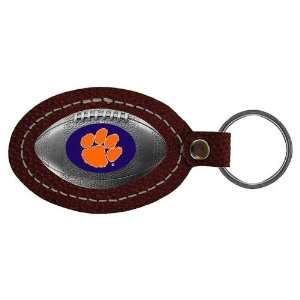  Clemson Tigers NCAA Football Key Tag (Leather): Sports 