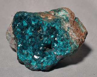 gloriously alive and vibrant color, this natural Dioptase crystal 