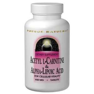  Acetyl L Carnitine (ALC) & Alpha Lipoic Acid 500/150mg 120 