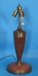 Antique & Rare Signed Pairpoint Wood Lamp Base c. 1920  