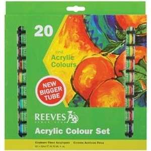  Acrylic Paint Tubes 20 Colors 