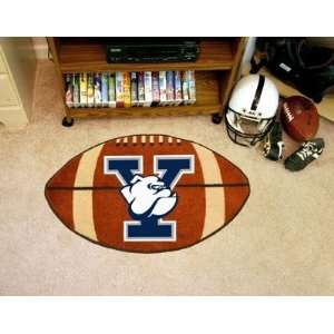 Yale UNIversity Bulldogs Football Shaped Area Rug Welcome 