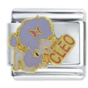 Clifford Dog Cleo Nametag Birthstones Jewelry Italian Charm