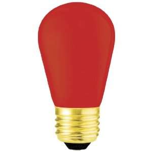  11 Watt Ceramic Red 130V Medium Base S14 Sign Bulb (11S14 